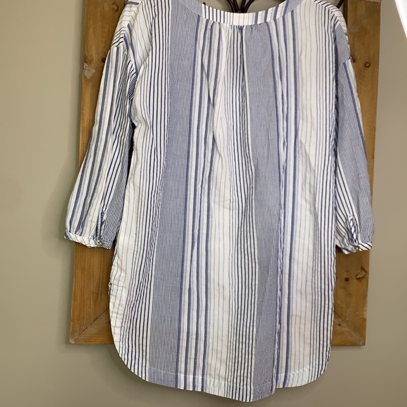 Universal Thread striped boho embroidered tunic top/dress/swim cover up - Picture 4 of 5